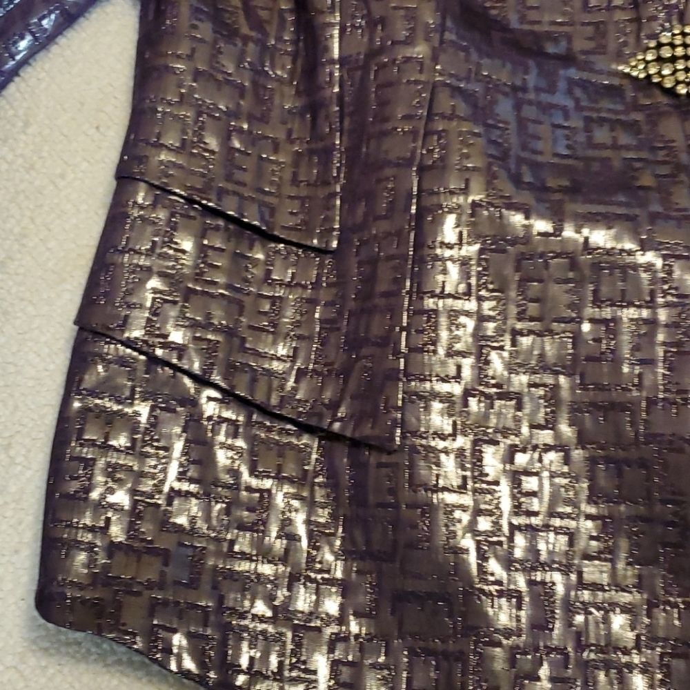 Giovanna Signature purple silver metallic woman 26W skirt set - Picture 6 of 16